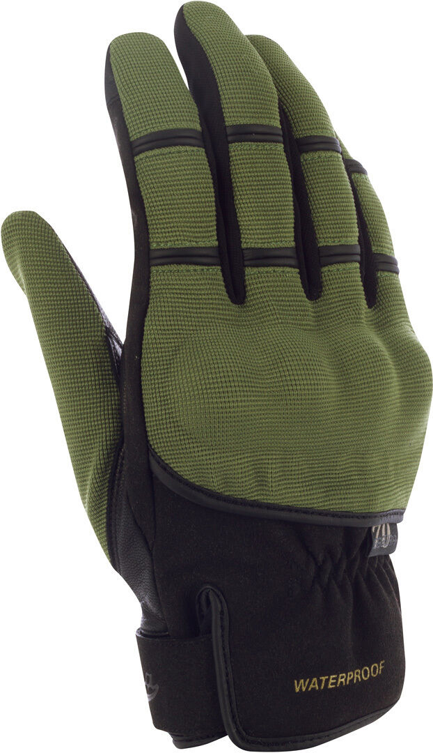 Segura Zeek Evo Guantes de moto impermeables - Negro Verde Marrón Beige (2XL)