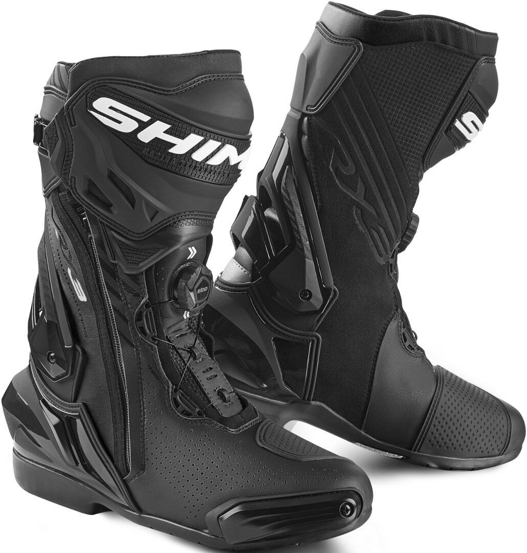 SHIMA VRX-3 Botas de moto perforadas - Negro Blanco (46)