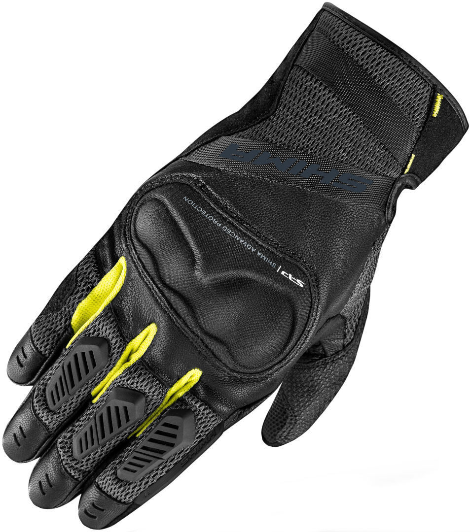 SHIMA Hero Guantes de moto para mujer - Negro Amarillo (S)