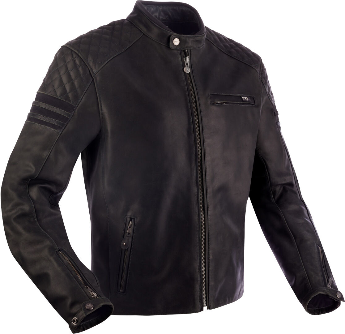 Segura Track Chaqueta de cuero para moto - Negro (4XL)