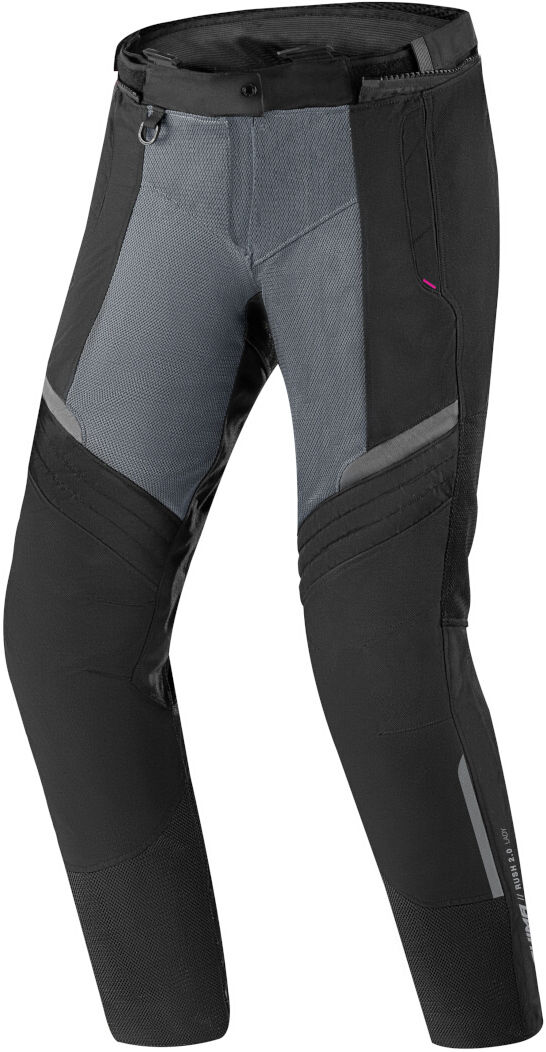 SHIMA Rush 2.0 Vented Pantalones textiles impermeables para mujer - Negro Gris (L)