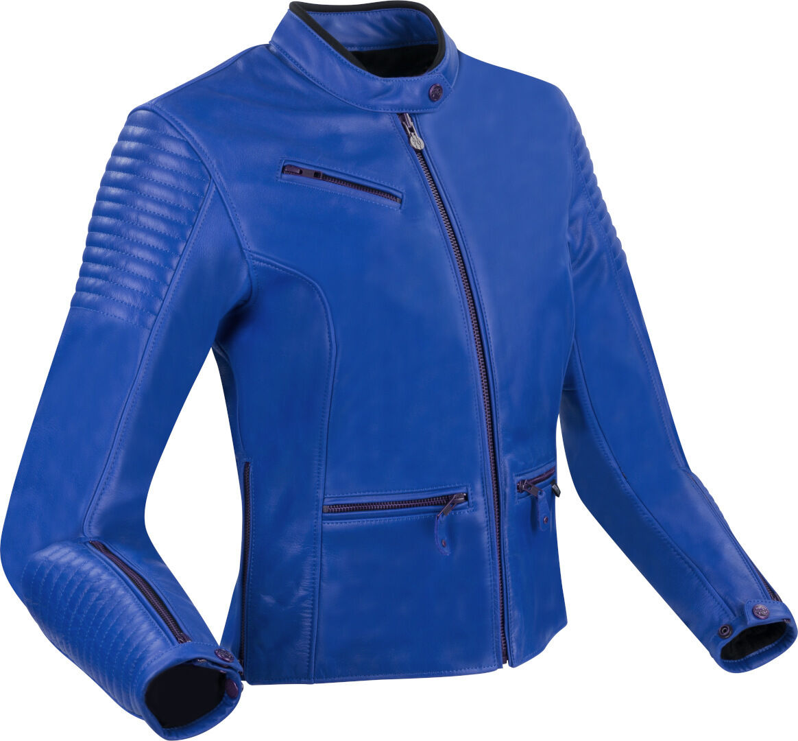 Segura Curve Chaqueta de cuero para moto - Azul (36)