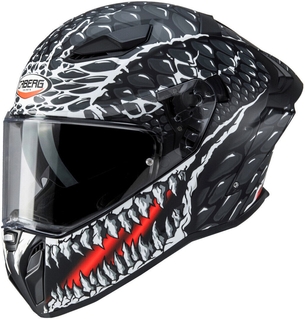 Caberg Drift Evo II Crok Casco - Negro Blanco Rojo (S)