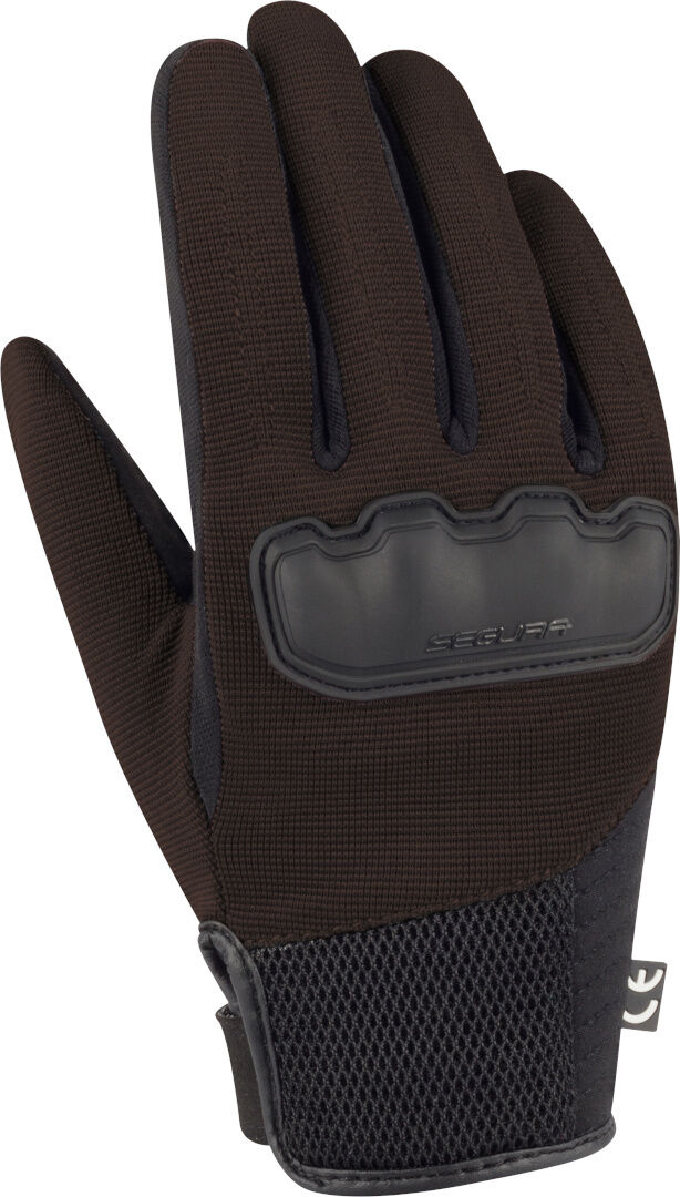 Segura Eden Guantes de moto para mujer - Negro Marrón (2XL)