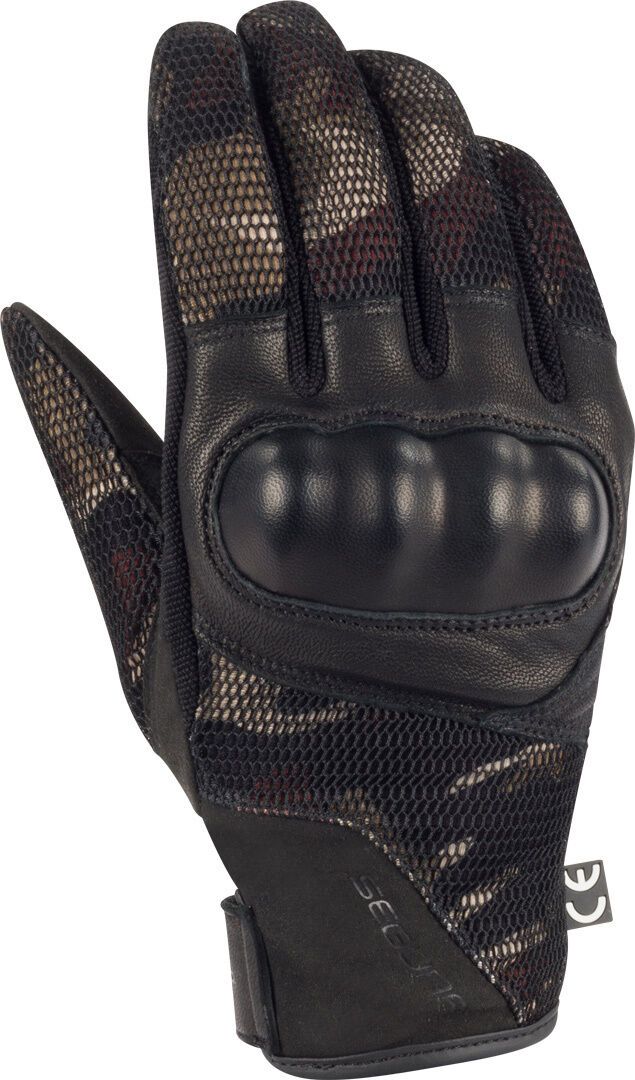 Segura Tobago Guantes de moto para mujer - Negro Verde Multicolor (XL)