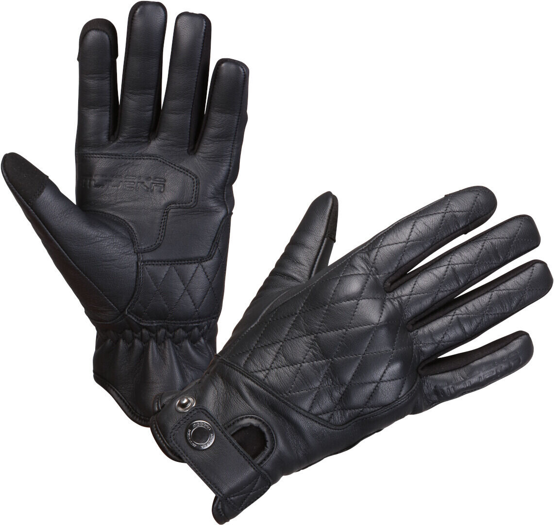 Modeka Celina Guantes de moto para mujer - Negro (M)