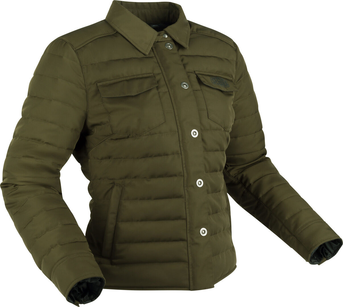 Segura Ness Chaqueta textil de moto para mujer - Verde Marrón (42)