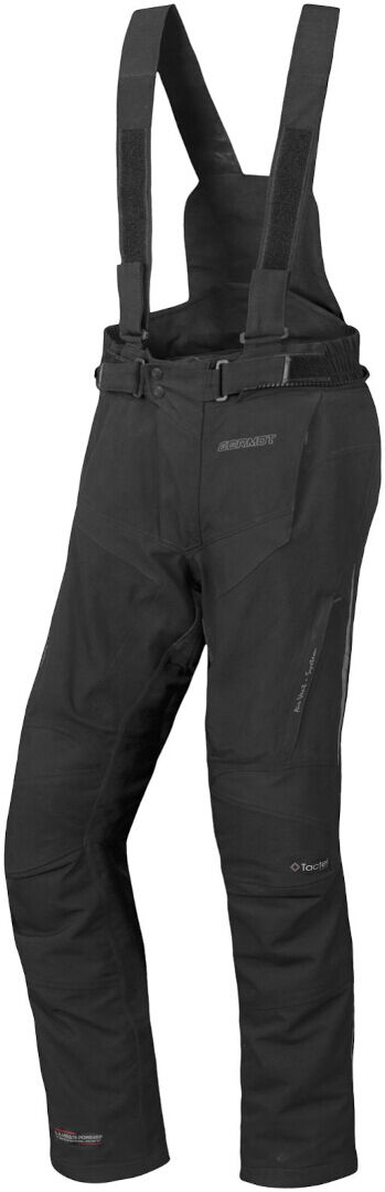 Germot MotoQueen Pantalones textiles impermeables para mujer - Negro (48)