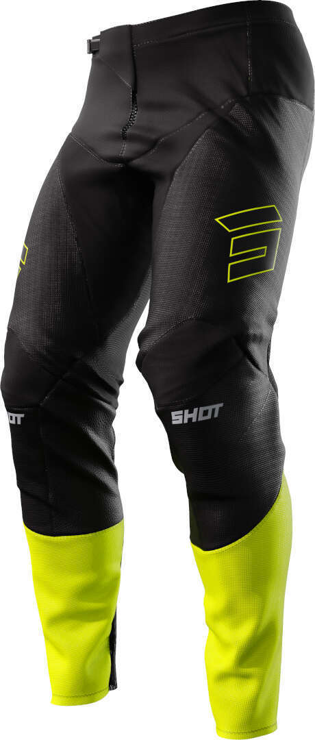 Shot Contact Patrol Pantalones de motocross - Negro Amarillo (28)