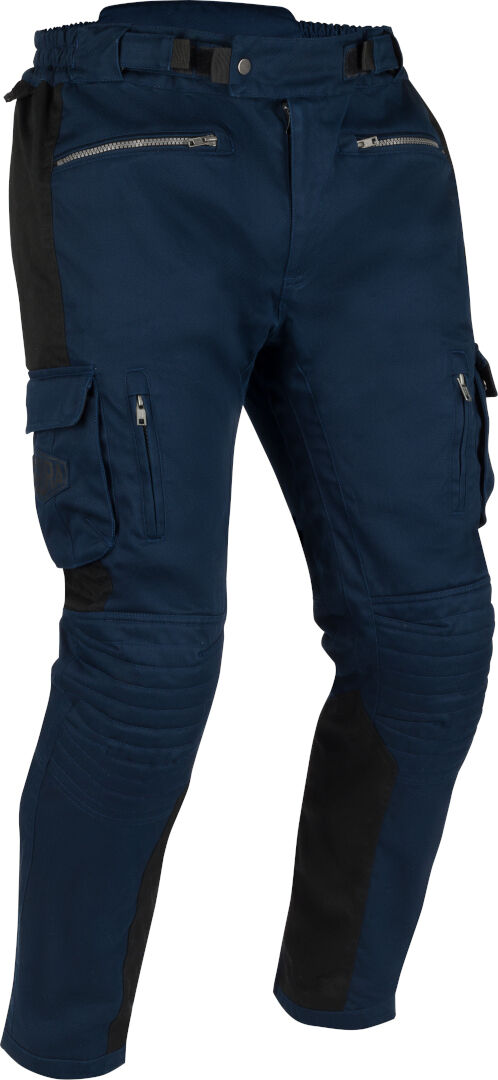 Segura Bora Pantalones textiles de moto - Negro Azul (L)