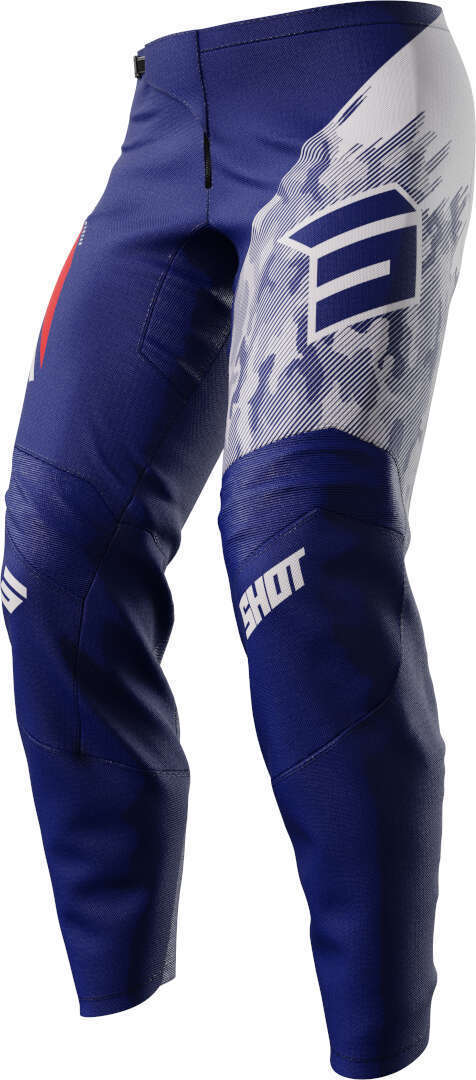 Shot Draw Kid Matrix Pantalones de motocross - Blanco Azul (44)