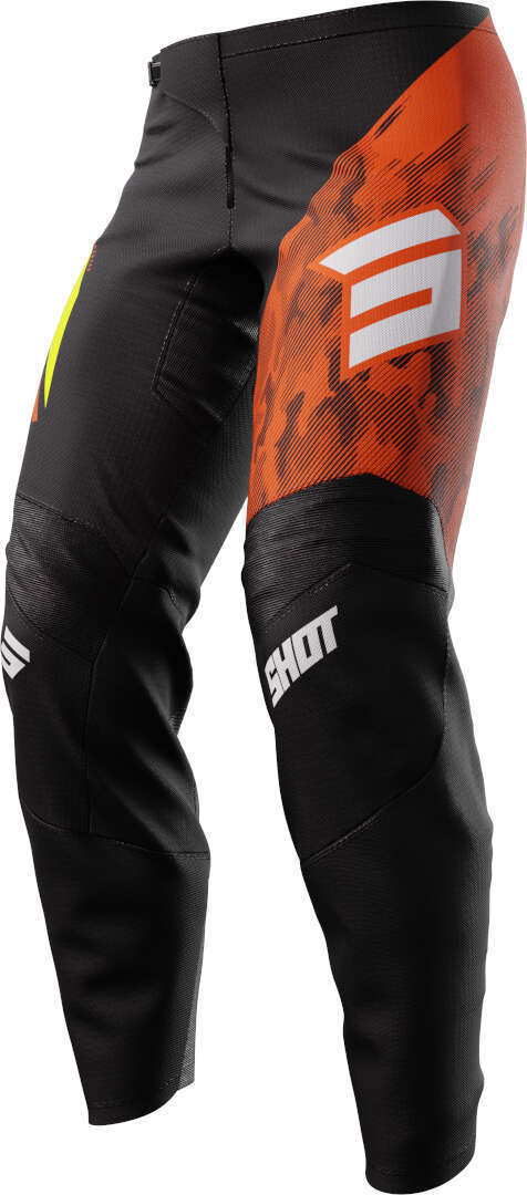 Shot Draw Kid Matrix Pantalones de motocross - Negro Naranja (42)