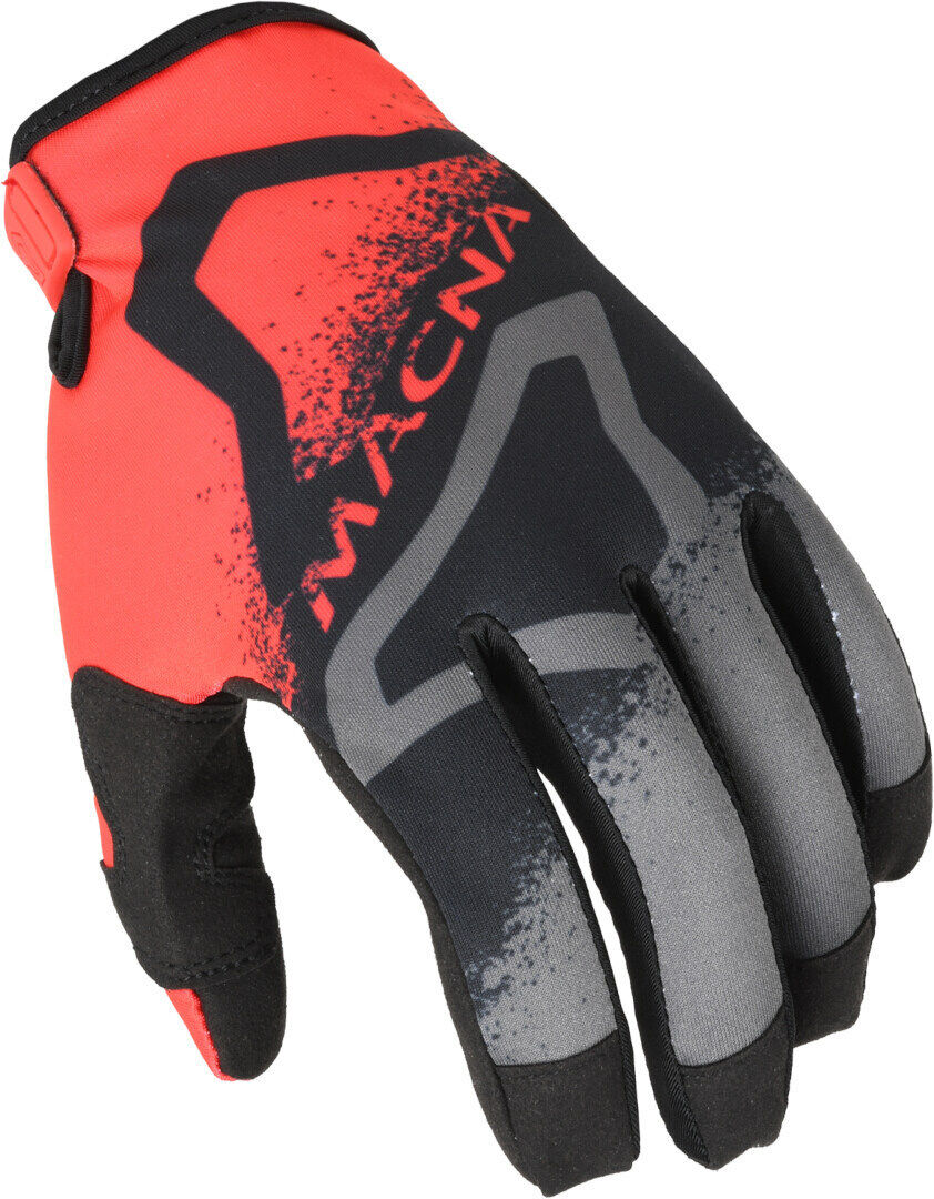 Macna Backyard-1 Guantes de motocross - Negro Rojo (2XL)