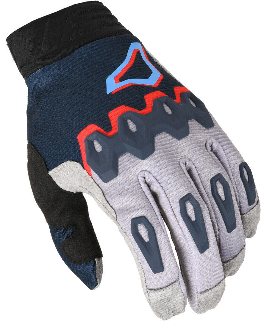 Macna Chameleon-1 Guantes de motocross - Gris Azul (L)