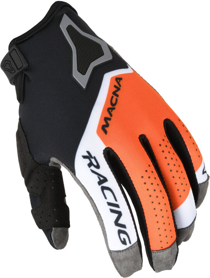 Macna Heat-1 Guantes de motocross - Negro Gris Naranja (2XL)