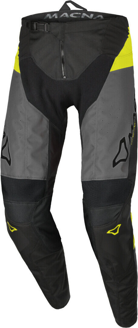 Macna Backyard-1 Pantalones de motocross - Negro Gris Amarillo (2XL)