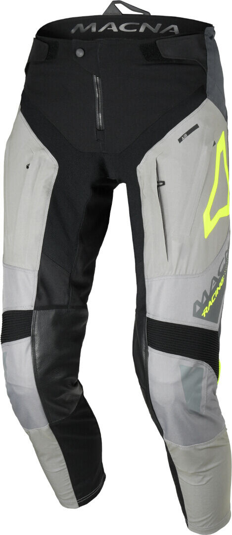 Macna Chameleon-1 Pantalones de motocross - Negro Gris Amarillo (2XL)