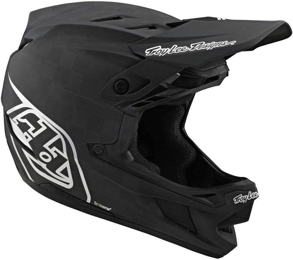 Troy-Lee d4 carbon stealth casco bicicleta Negro