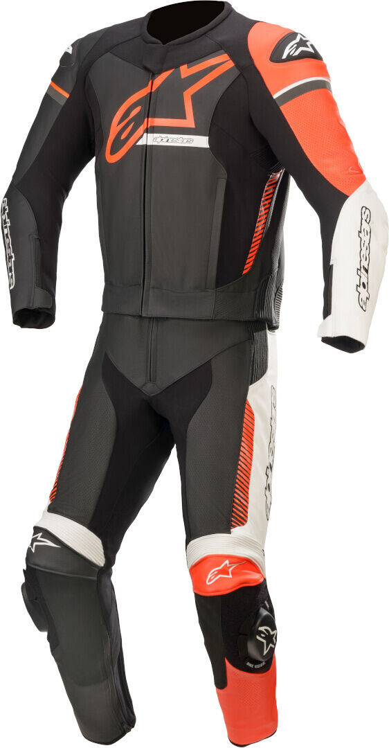 Alpinestars GP Force Phantom Kaksiosainen moottoripyörän nahkapuku Musta Valkoinen Punainen unisex 60