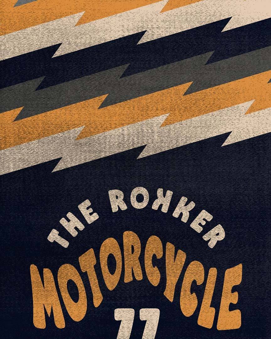 Rokker Motorcycle 77 Monitoimiputki Sininen unisex yksi koko