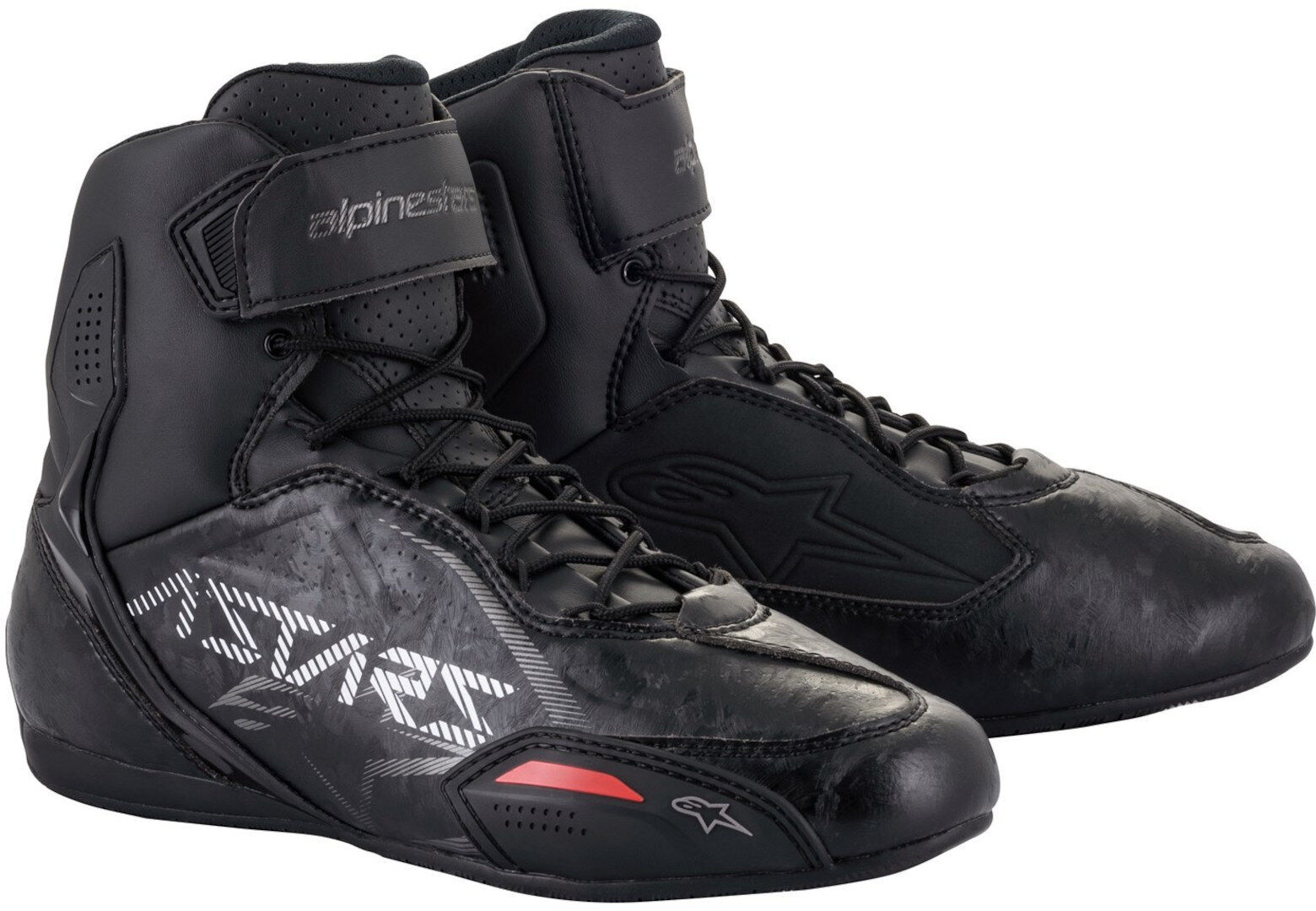 Alpinestars Faster-3 Gunmetal Moottoripyörä Kengät Musta Harmaa unisex 45 46