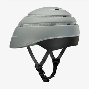 CLOSCA Casque de velo sans visiere pliable Gris/Noir Loop - L - L