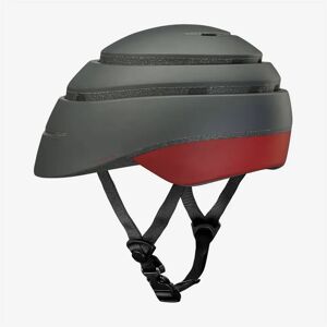 CLOSCA Casque de velo sans visiere pliable Graphite/Bordeaux Loop - L - L