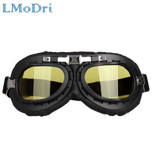 LMoDri rétro moto Motocross casque pilote lunettes Jet aviateur Vintage pilote lunettes moto Scooter lunettes UV pour - Publicité