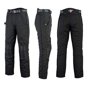 Texpeed surpantalon zippé de moto homme renforcé - Hiver/été Cordura  Imperméable - Toutes Tailles - Avec armure CE Protection (EN 1621-1) - Noir  - 6XL Taille/Jambe Courte : : Auto et moto