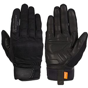 Furygan Jet D3O Gants de Moto Homme Paume 100% Cuir Tactile Confort Gants d'été Respirant & Léger Protection Métacarpes D3O,Noir,L - Publicité