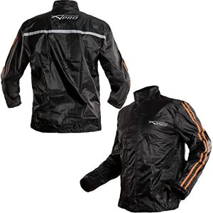 A-pro Veste Motard Pluie Nylon 100% Etanche Coupe-vent Moto Reflechissant Orange L - Publicité