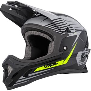 O'NEAL Casque de Motocross   Enfants   MX Enduro   Coque en ABS, aérations pour Une Ventilation et Un Refroidissement optimaux   1SRS Casque pour Jeunes Stream   Gris Jaune Néon   Taille S - Publicité