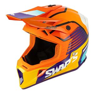 Swaps Industry Casque cross Swaps Blur S818 orange/rouge- L rouge L female