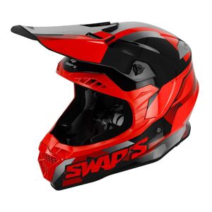 Swaps Industry Casque cross Swaps S849 2FASTER rouge- M M female