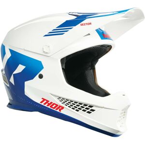 Casque cross Thor Sector 2 Carve white/blue- L bleu L female