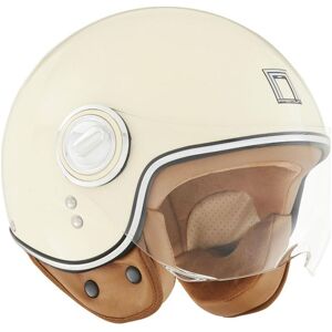 Casque jet Nox Premium Idol creme- S beige S female