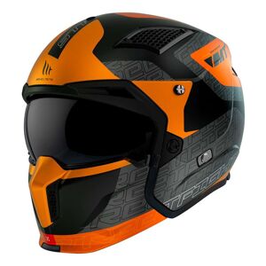 Casque transformable MT Helmets Streetfighter SV Totem B15 gris/orange orange XS female