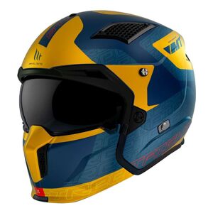 Casque transformable MT Helmets Streetfighter SV Totem C3 bleu/or mat- L female