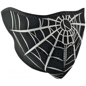 Demi-masque Zan headgear Spider web noir/blanc