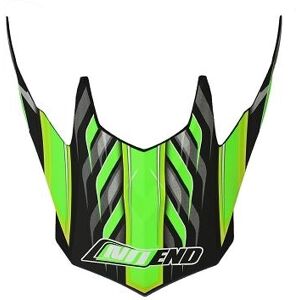 Visiere casque cross Noend Defcon 5 noir/vert mat