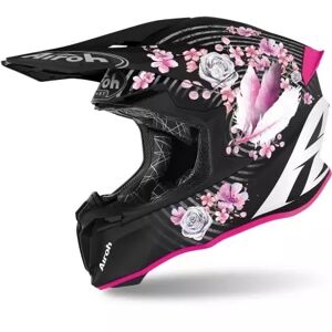 Casque Cross Airoh Twist 2.0 Mad Noir Rose Mat - Publicité