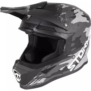 Casque Cross Stormer Force Fast Noir Mat - Publicité