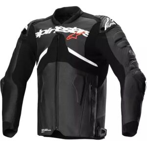 Blouson Alpinestars Atem V5 Cuir Noir Blanc - Publicité