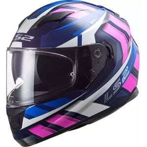 Casque LS2 FF320 Stream Evo Loop Bleu Rose Fluo - Publicité