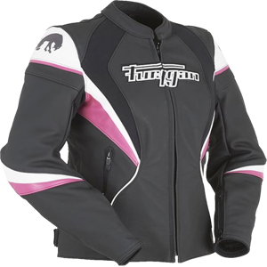 Blouson Moto Femme Furygan Xenia Racing Noir-Blanc-Rose -