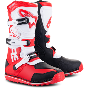 Bottes Cross Alpinestars Tech T Rouge-Noir-Blanc - - Publicité