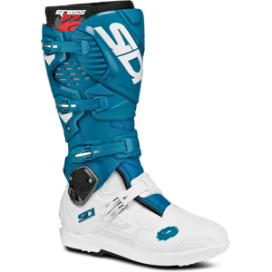 Bottes Cross Sidi Crossfire 3 SRS Blanc-Petrole -