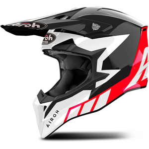 Casque Cross Airoh Wraaap Reloaded Rouge Brillant 