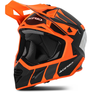 Casque Cross Acerbis X Track Orange Fluo Noir 