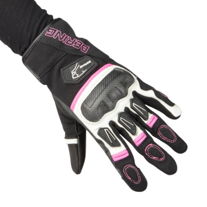 Gants Moto Femme Bering Ursula Noir-Fuchsia -